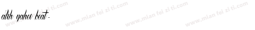 alih yahei beat字体转换